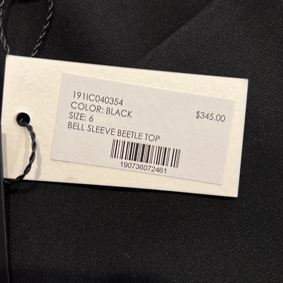 NWT Flare sleeve Milly top - Picture 3 of 5